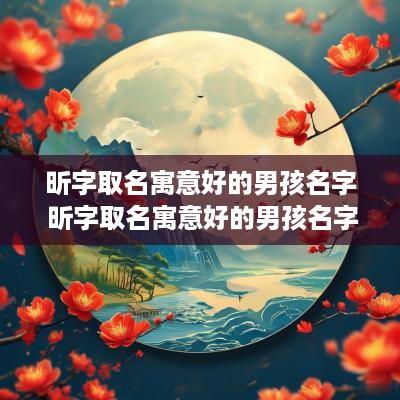 昕字取名寓意好的男孩名字 昕字取名寓意好的男孩名字有哪些