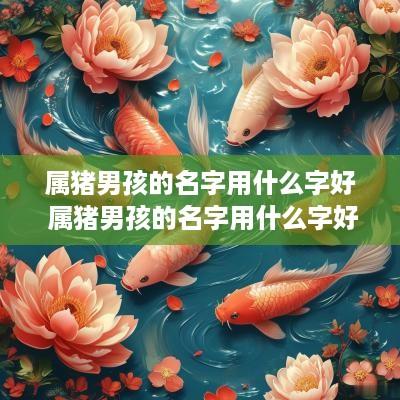 属猪男孩的名字用什么字好 属猪男孩的名字用什么字好听