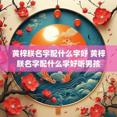 黄梓朕名字配什么字好 黄梓朕名字配什么字好听男孩
