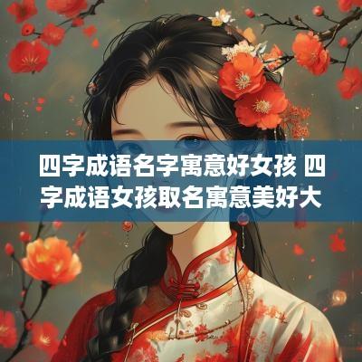 四字成语名字寓意好女孩 四字成语女孩取名寓意美好大方