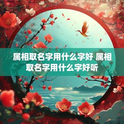 属相取名字用什么字好 属相取名字用什么字好听
