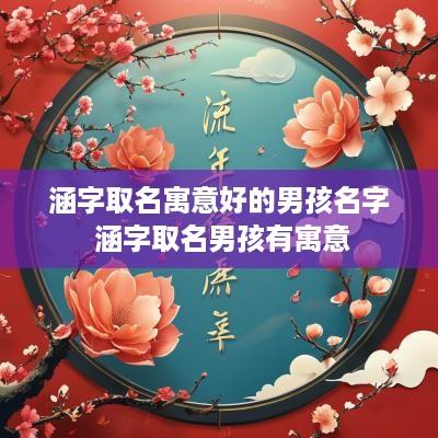 涵字取名寓意好的男孩名字 涵字取名男孩有寓意