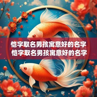 恺字取名男孩寓意好的名字 恺字取名男孩寓意好的名字有哪些