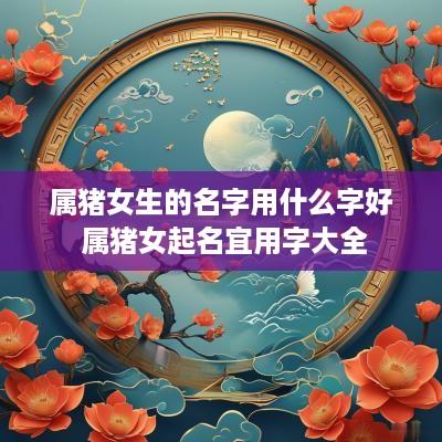 属猪女生的名字用什么字好 属猪女起名宜用字大全