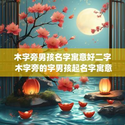 木字旁男孩名字寓意好二字 木字旁的字男孩起名字寓意好的