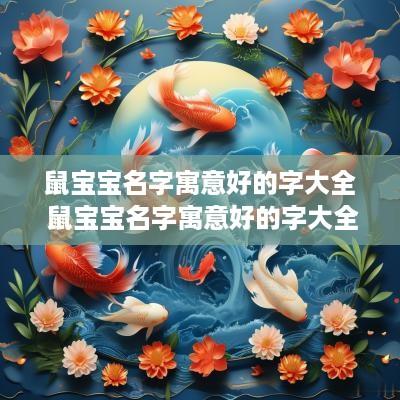 鼠宝宝名字寓意好的字大全 鼠宝宝名字寓意好的字大全图片