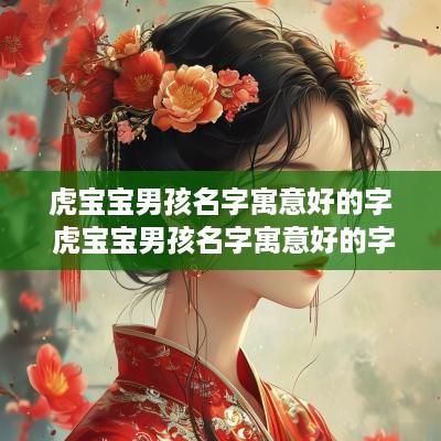 虎宝宝男孩名字寓意好的字 虎宝宝男孩名字寓意好的字有哪些
