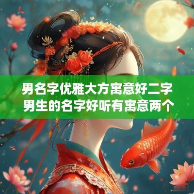 男名字优雅大方寓意好二字 男生的名字好听有寓意两个字
