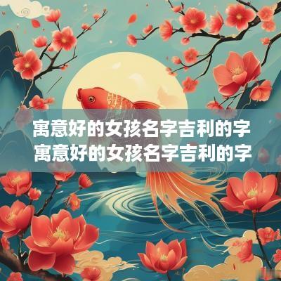 寓意好的女孩名字吉利的字 寓意好的女孩名字吉利的字有哪些