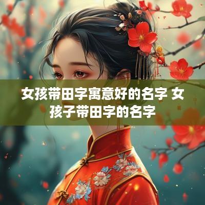 女孩带田字寓意好的名字 女孩子带田字的名字