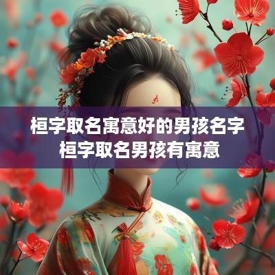 桓字取名寓意好的男孩名字 桓字取名男孩有寓意