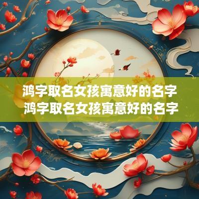 鸿字取名女孩寓意好的名字 鸿字取名女孩寓意好的名字大全