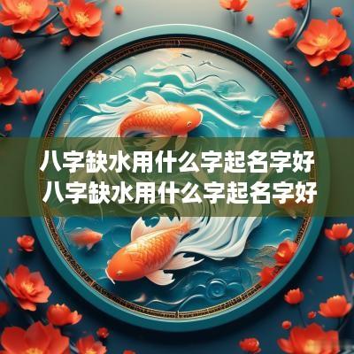 八字缺水用什么字起名字好 八字缺水用什么字起名字好一点