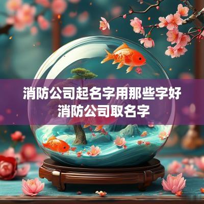 消防公司起名字用那些字好 消防公司取名字