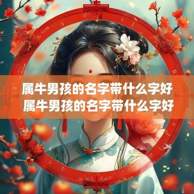 属牛男孩的名字带什么字好 属牛男孩的名字带什么字好听