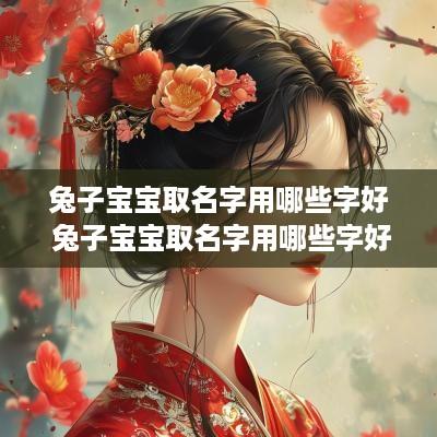 兔子宝宝取名字用哪些字好 兔子宝宝取名字用哪些字好一点