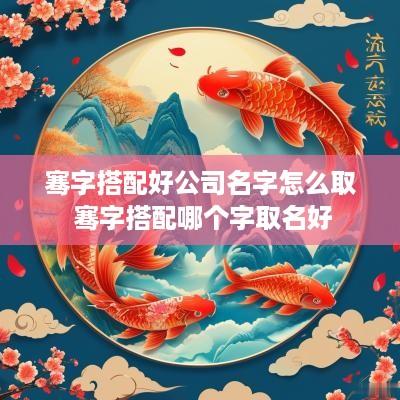 骞字搭配好公司名字怎么取 骞字搭配哪个字取名好