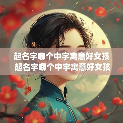 起名字哪个中字寓意好女孩 起名字哪个中字寓意好女孩子