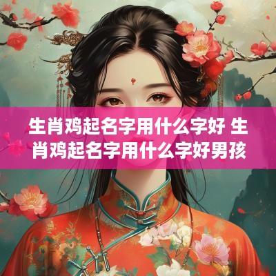 生肖鸡起名字用什么字好 生肖鸡起名字用什么字好男孩