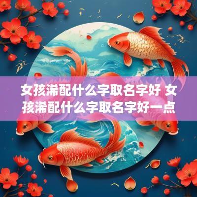 女孩浠配什么字取名字好 女孩浠配什么字取名字好一点