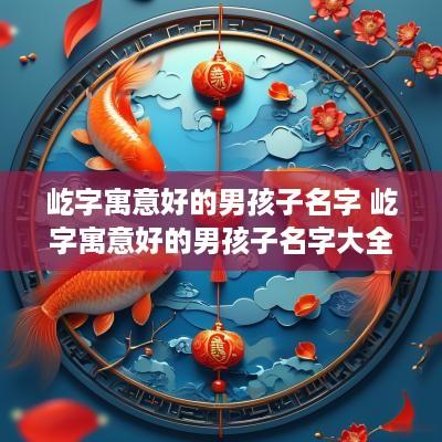 屹字寓意好的男孩子名字 屹字寓意好的男孩子名字大全