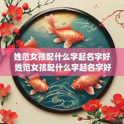 姓范女孩配什么字起名字好 姓范女孩配什么字起名字好听