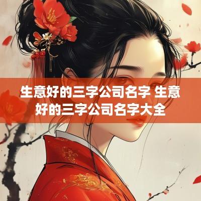 生意好的三字公司名字 生意好的三字公司名字大全
