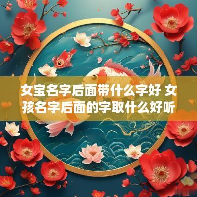 女宝名字后面带什么字好 女孩名字后面的字取什么好听