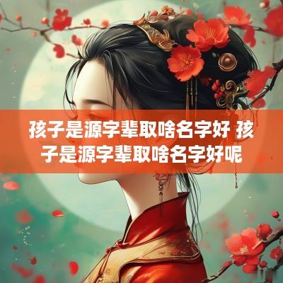 孩子是源字辈取啥名字好 孩子是源字辈取啥名字好呢