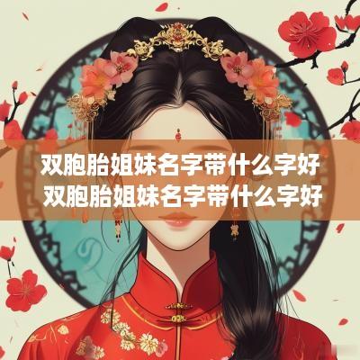 双胞胎姐妹名字带什么字好 双胞胎姐妹名字带什么字好听