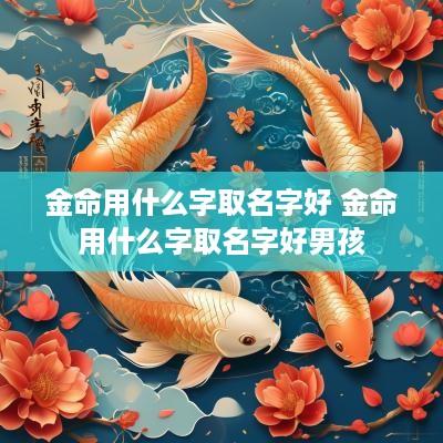 金命用什么字取名字好 金命用什么字取名字好男孩