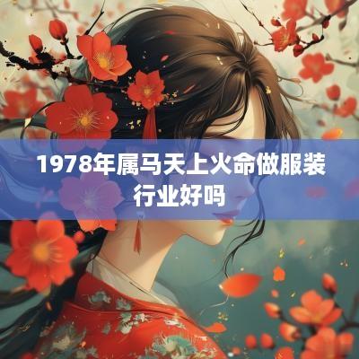 1978年属马天上火命做服装行业好吗