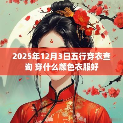 2025年12月3日五行穿衣查询 穿什么颜色衣服好