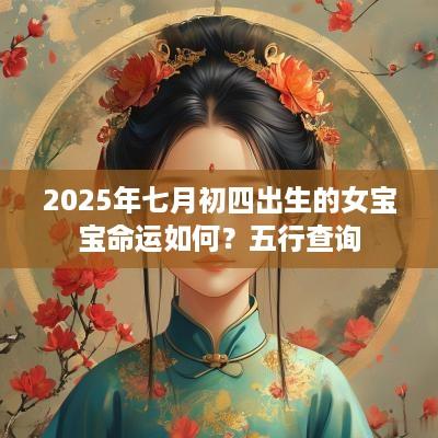 2025年七月初四出生的女宝宝命运如何？五行查询