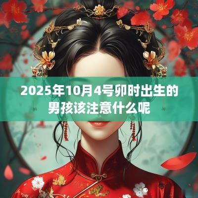 2025年10月4号卯时出生的男孩该注意什么呢