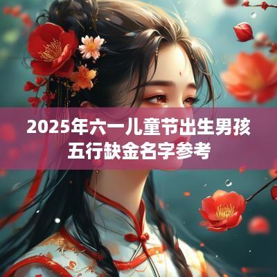 2025年六一儿童节出生男孩五行缺金名字参考