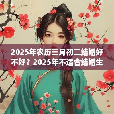 2025年农历三月初二结婚好不好？2025年不适合结婚生肖？