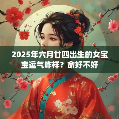 2025年六月廿四出生的女宝宝运气咋样？命好不好