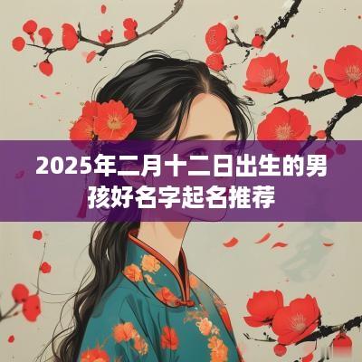 2025年二月十二日出生的男孩好名字起名推荐