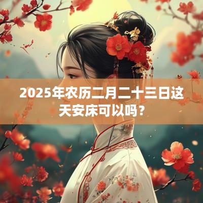 2025年农历二月二十三日这天安床可以吗？