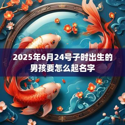 2025年6月24号子时出生的男孩要怎么起名字