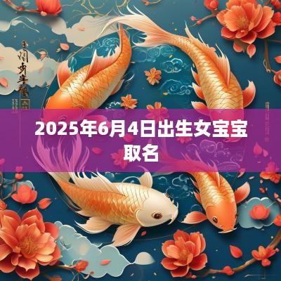 2025年6月4日出生女宝宝取名