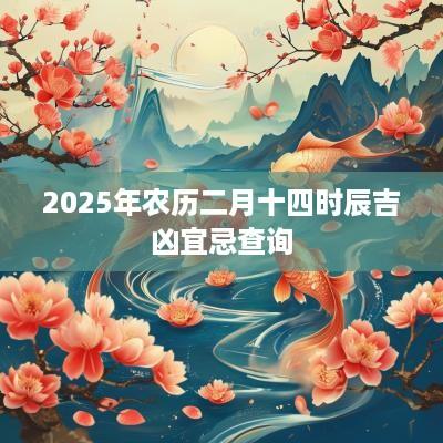 2025年农历二月十四时辰吉凶宜忌查询