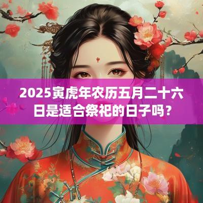 2025寅蛇年农历五月二十六日是适合祭祀的日子吗？