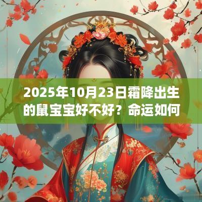 2025年10月23日霜降出生的鼠宝宝好不好？命运如何？