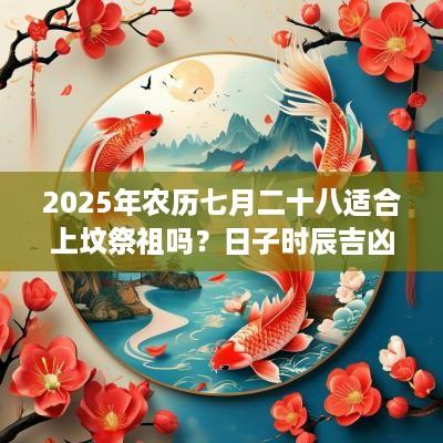 2025年农历七月二十八适合上坟祭祖吗？日子时辰吉凶如何？