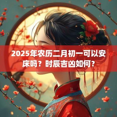 2025年农历二月初一可以安床吗？时辰吉凶如何？