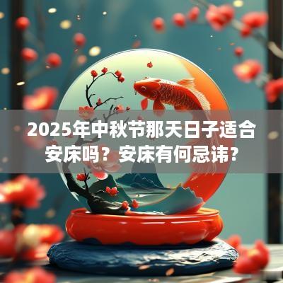 2025年中秋节那天日子适合安床吗？安床有何忌讳？