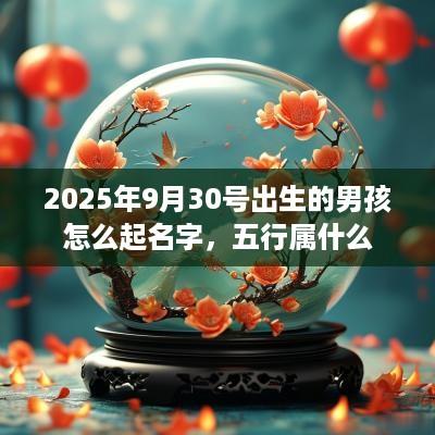 2025年9月30号出生的男孩怎么起名字，五行属什么