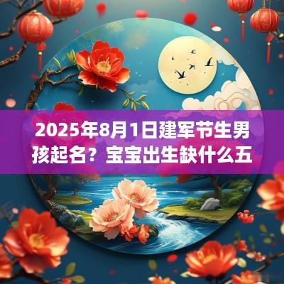 2025年8月1日建军节生男孩起名？宝宝出生缺什么五行呢？